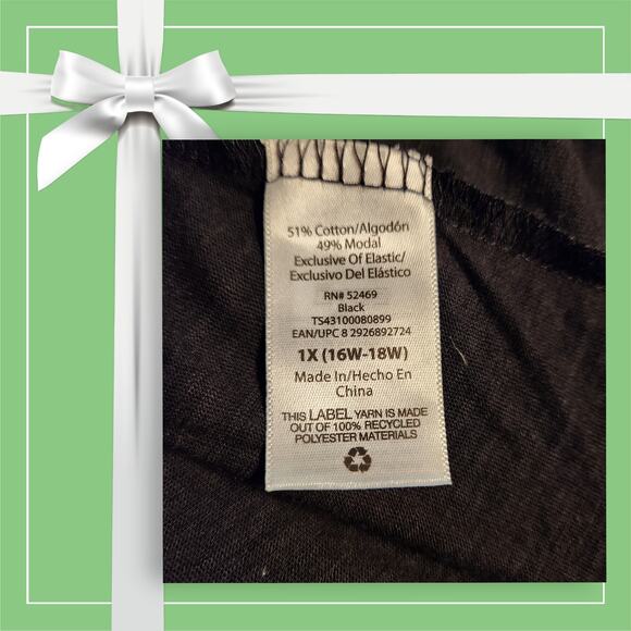 Women's Black Blouse - Picture 5 of 5